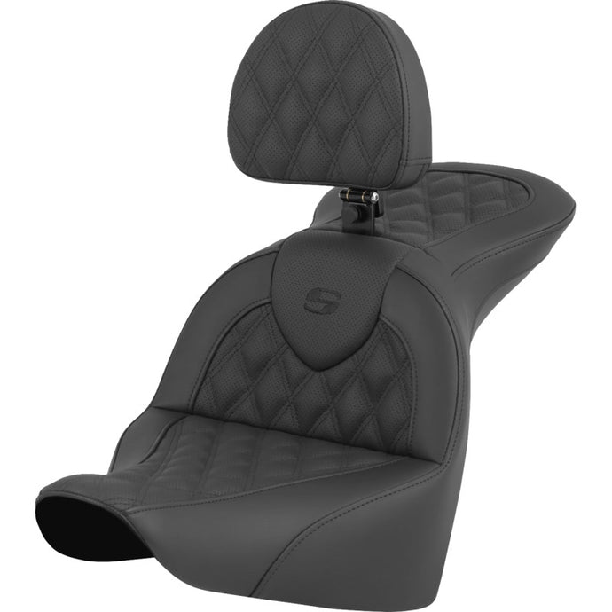 Saddlemen 818-27-182BR Roadsofa LS Seat with Drivers Backrest