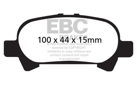 Ebc DP41715R EBC Yellowstuff Brake Pad Sets