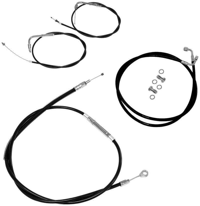 LA Choppers LA-8110KT-16 Cable/Brake Line Kit - 15-17in. Ape Hangers - Stainless Steel
