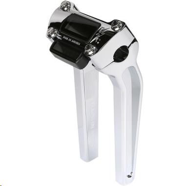 Thrashin Supply Company TSC-9500-3 Pullback Handlebar Riser Kit with Gauge Cutout - 9-1/2in. - Chrome