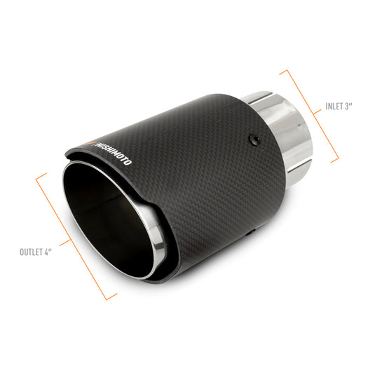 Mishimoto MMEXH-TIP-CF3P MM Universal Muffler