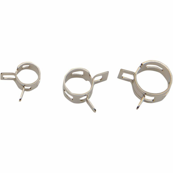 Drag Specialties 2402-0213 Chrome Spring Clamps - 20 Pack