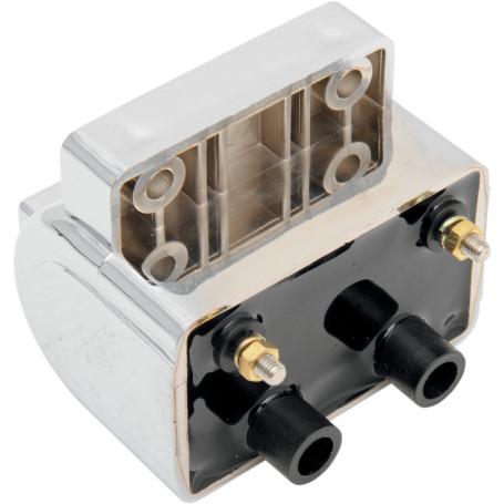 Drag Specialties 2102-0220 Dual Fire Points Ignition Coil - 5 OHM - Chrome