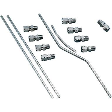 Drag Specialties DS-246010 Chrome Rocker Oil Line Set