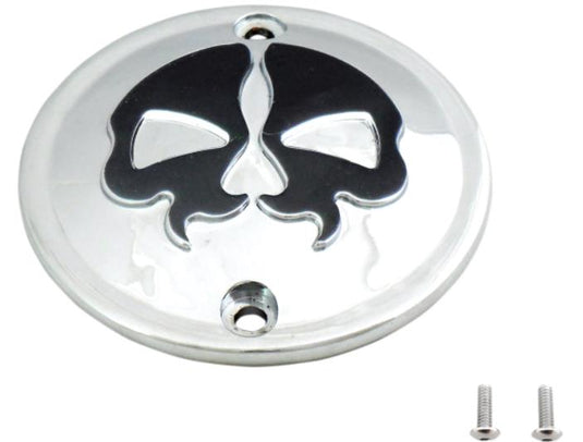 Drag Specialties 0940-1616 Split Skull Points Cover - Chrome