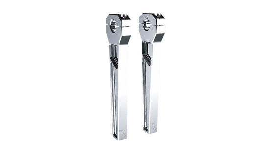 Todds Cycle TD-R21-10 1-1/8in. Handlebar Riser Kit - 10in. Rise - Chrome