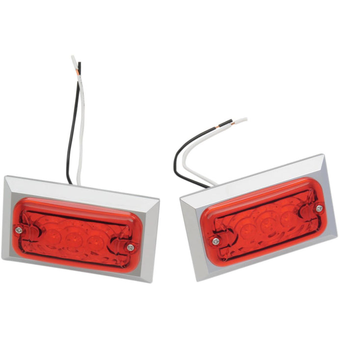 Chris Products 0814R-LED-2 Marker Lights - Dual-Function Red LED