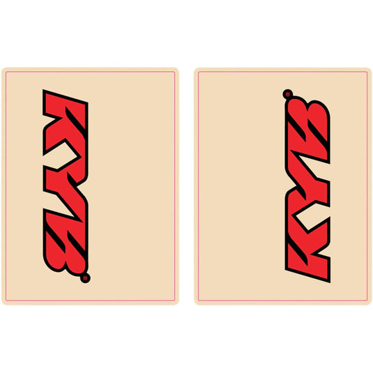Flu Designs Inc. 01016 Upper Fork KYB Decal - Red/Black