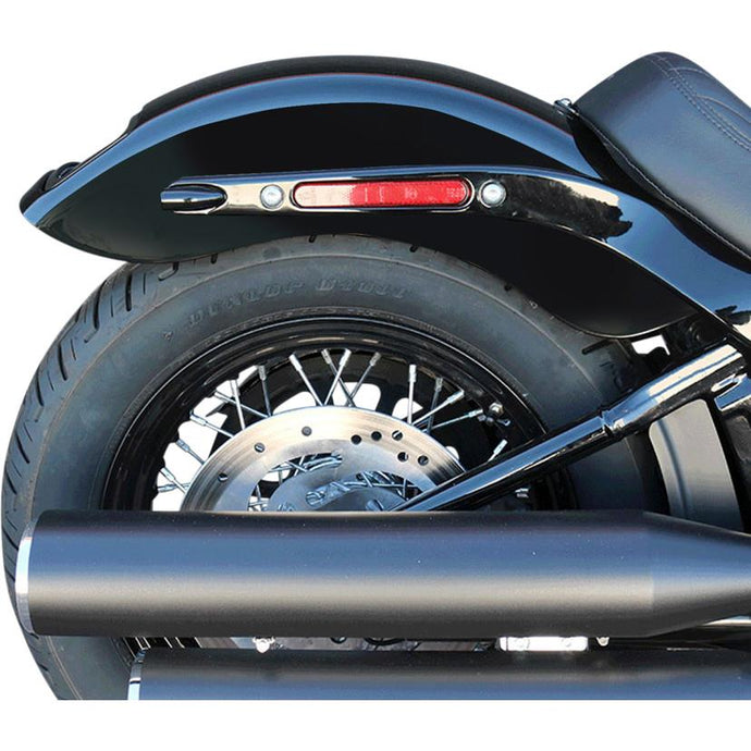 Paul Yaffe Originals PYO:CRF-M8ST-SB-B Rear Fenders with License Plate Frame - Gloss Black
