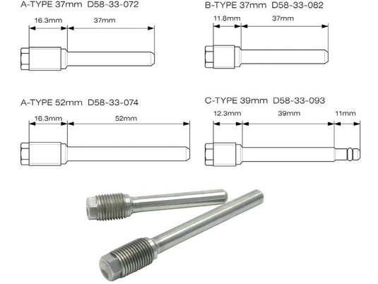 Drc D58-33-072 Brake Pins - Front