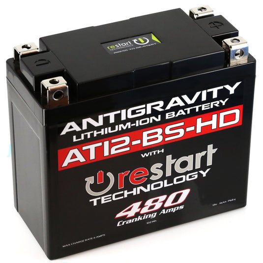Antigravity Batteries AG-AT12BS-HD-RS RE-START Lithium-Ion Battery - YT12-BS Case Style