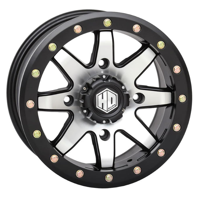 Sti 18HB907 HD9 Complock Beadlock Wheel - 18x6.5 - 4/137 Bolt Pattern - 5+1.5 Offset - Machined w/ Matte Black