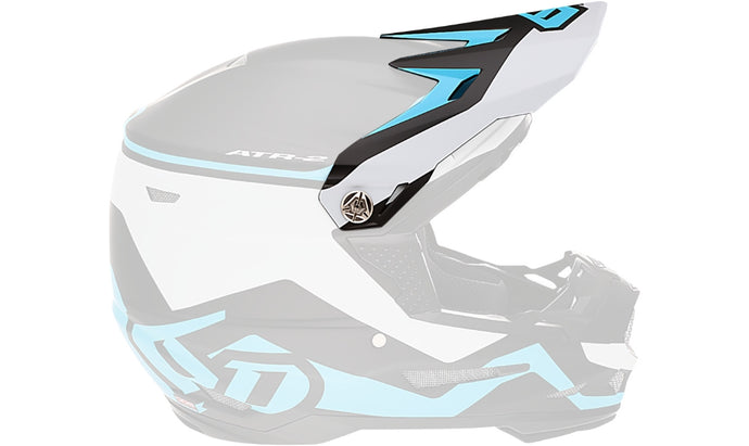 6D Visor for ATR-2 Helmet - Drive Cyan