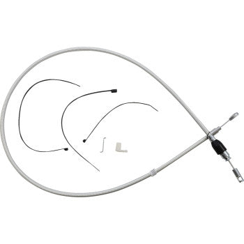 Magnum 323416HE Alternate Length Sterling Chromite Quick Connect Braided Upper Clutch Cable - 50in.