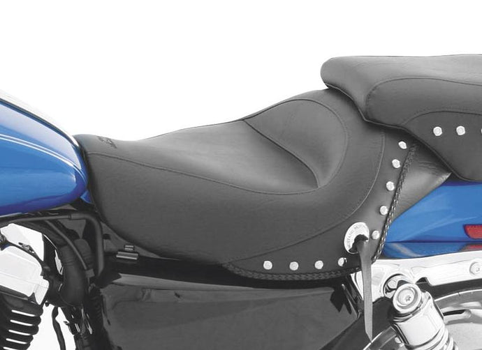Mustang 76156 Vintage Solo Seat - Chrome Studs