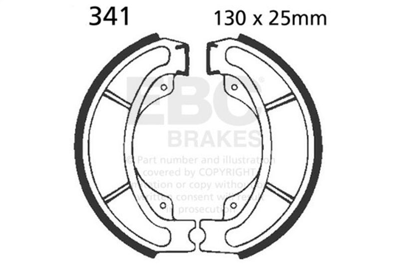 Load image into Gallery viewer, Ebc Powersports 341 EBC Powersport Brake Shoes
