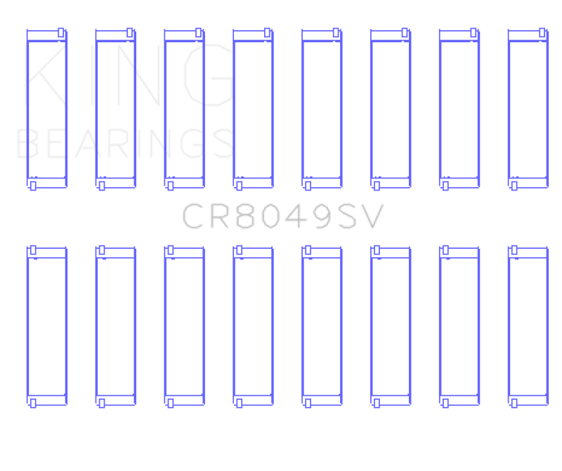 Load image into Gallery viewer, King Engine Bearings CR8049SV0.25 KING Connecting Rod Bearings
