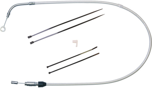 Magnum 3235HE Stock Length Quick Connect Braided Upper Clutch Cables - Sterling Chromite - 39in.