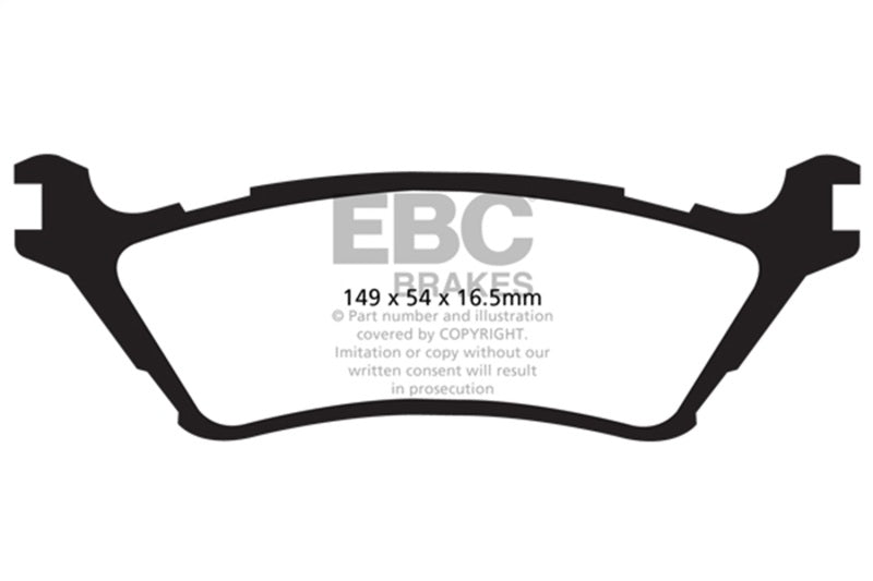Load image into Gallery viewer, Ebc DP41891R EBC Yellowstuff Brake Pad Sets
