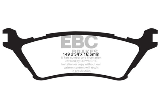 Ebc DP41891R EBC Yellowstuff Brake Pad Sets