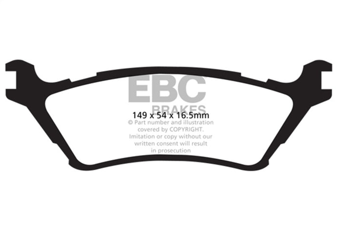 Ebc DP61891 EBC Greenstuff Brake Pad Sets