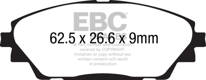 Ebc DP42185R EBC Yellowstuff Brake Pad Sets