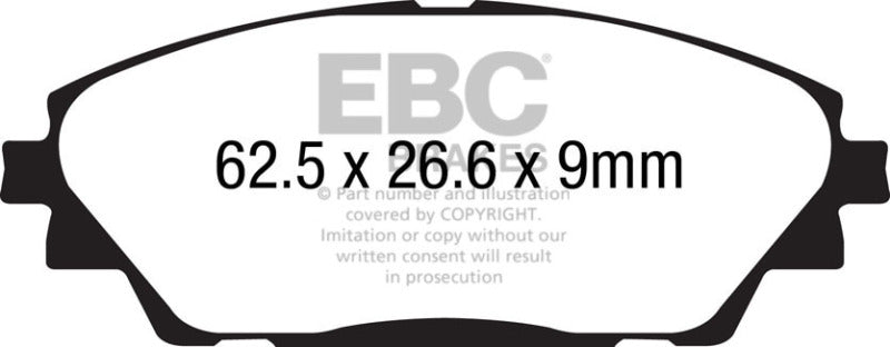 Load image into Gallery viewer, Ebc DP42185R EBC Yellowstuff Brake Pad Sets
