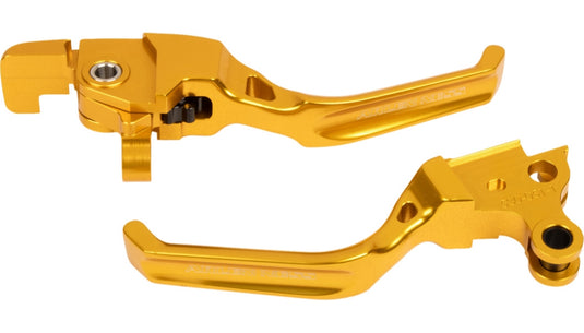 Arlen Ness 530-040 Method Lever Sets - Gold Anodized