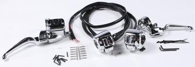 Harddrive 26-128 Handlebar Controls with Switches - 11/16in. - Chrome