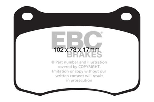 Ebc DP41820R EBC Yellowstuff Brake Pad Sets