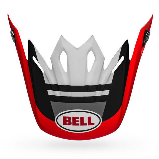Bell Helmets Visor for Moto-9 Prophecy Helmets - Matte White/Red/Black