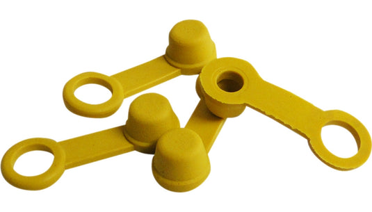 Helix Racing Products 202-2002 Brake Bleeder Caps - Yellow