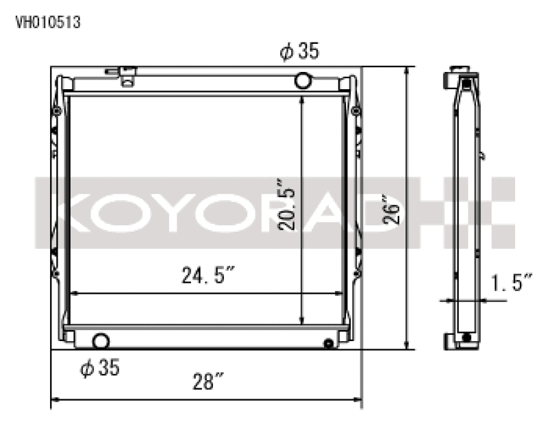 Load image into Gallery viewer, Koyo VH010513 KOY Racing Radiators
