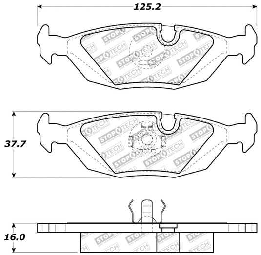 Stoptech 309.02790 ST Sport Brake Pads