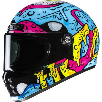 Load image into Gallery viewer, Hjc V10 Squeeze Helmet (X-Large, Blue/Pink (MC-28))
