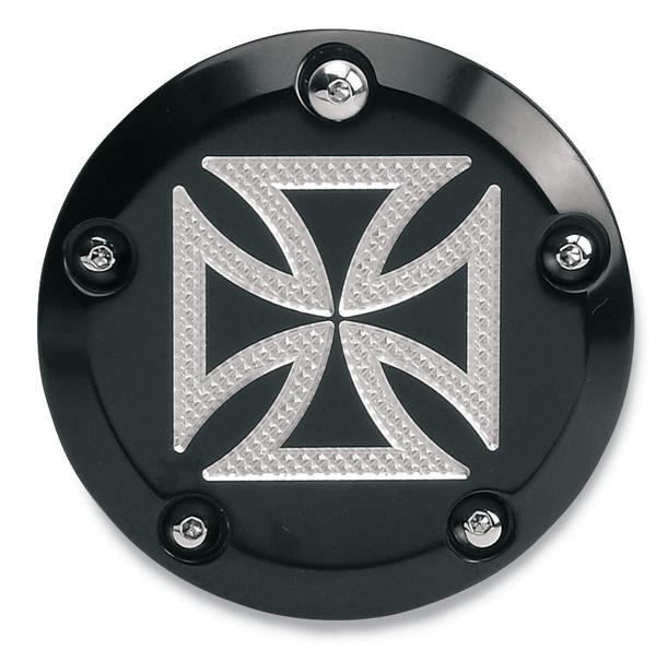 Accutronix C1605-CB Points Cover - Maltese Cross - Black Anodized