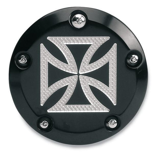 Accutronix C1605-CB Points Cover - Maltese Cross - Black Anodized