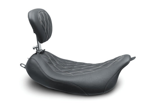 Mustang Motorcycle 79727GM MMP Solo with Driver Backrest Diamond