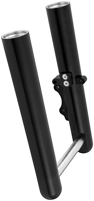 Arlen Ness 06-555 Hot Legs Single Disc Fork Leg Set - Smooth - Black