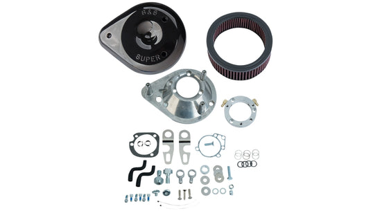 S&S Cycle 170-0307E Teardrop Air Cleaner Kit - Black