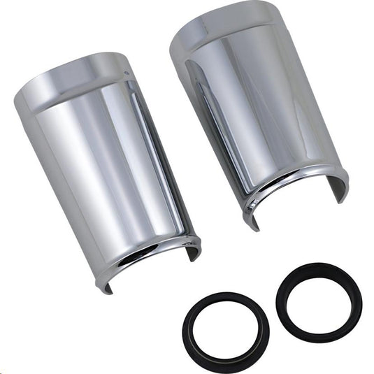 Arlen Ness 20-041 Fat Tire Fork Boot Covers - Chrome