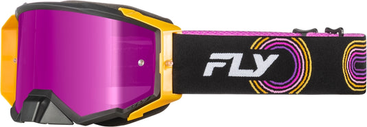 Black/Yellow/Purple / Magenta Mirror/Smoke Lens