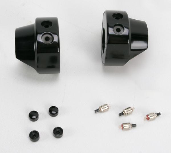 Hawg Halters Inc HSHA-2A-LR Switch Housing Assembly - 2-Button - Black Anodized
