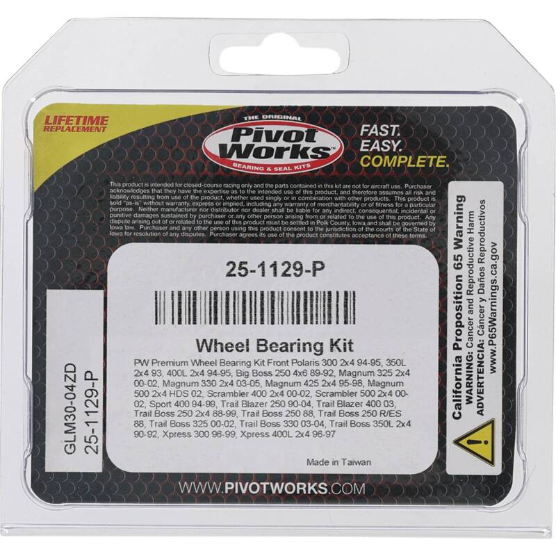 Load image into Gallery viewer, Pivot Works 25-1129-P PIV Wheel Bearing Kit
