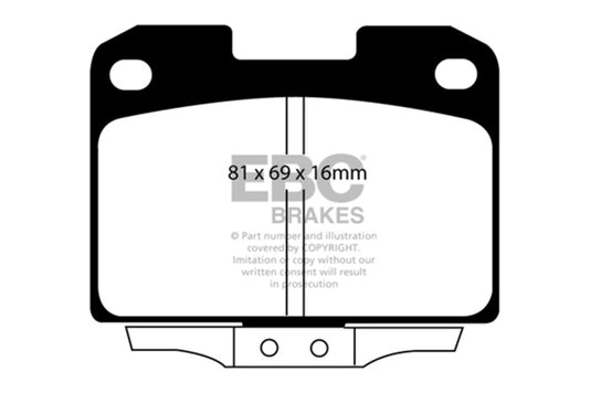 Ebc DP21098 EBC Greenstuff Brake Pad Sets