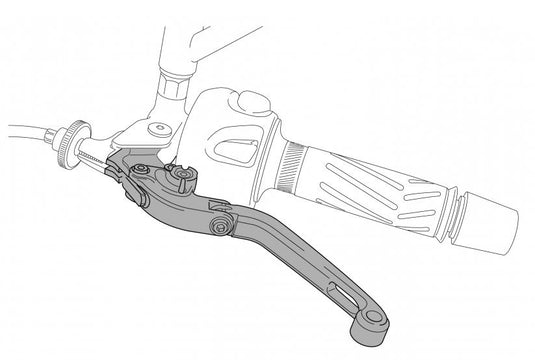 Puig 5444N Adapter for Hi-Tech Extendable/Folding Brake Lever - Black