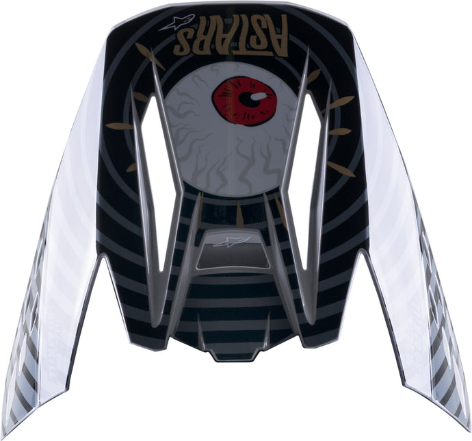 Alpinestars Visor for S-M5 Solar Flare Helmets - Black/Gray/Gold