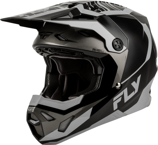 Fly Racing Formula CP Charge Youth Helmets (Large, Black/Gray/Light Gray)