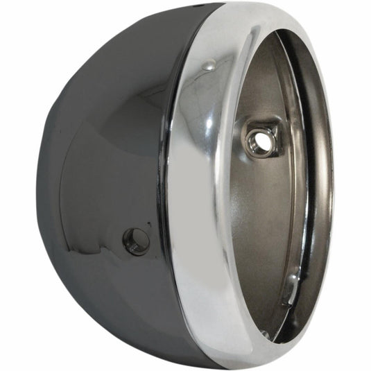 Emgo 66-65074 5 3/4in. Lucas Style Side Mount Headlight Shell - Black