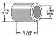 Harddrive 339282 3/4in. Axle Spacers - 1.425in. W - Chrome
